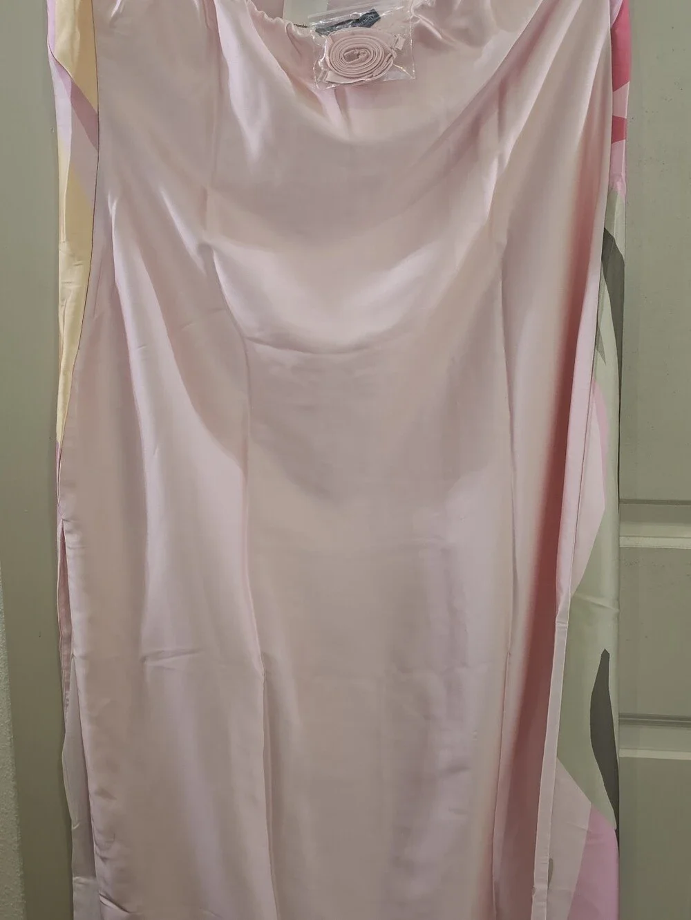 Abercrombie & Fitch Strapless Pink Floral Midi Dress